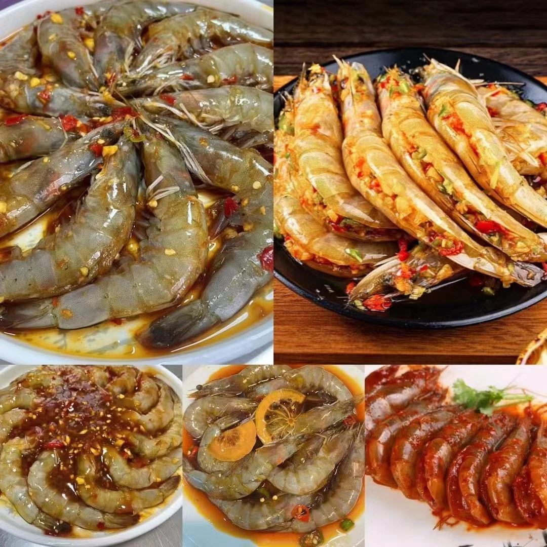 生呛虾300g/泰式虾/夹馅大虾/柠檬虾/韩式虾（冷冻保存）