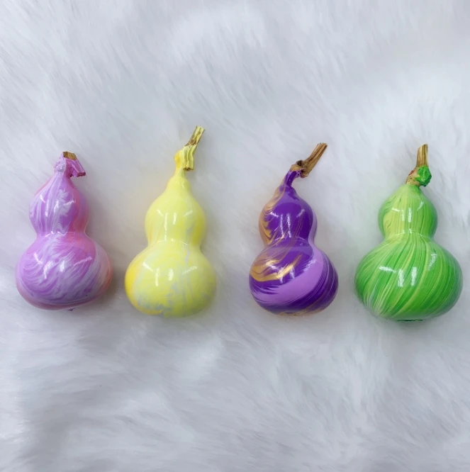 （现场制作竞拍）手工制作diy彩绘流体葫芦