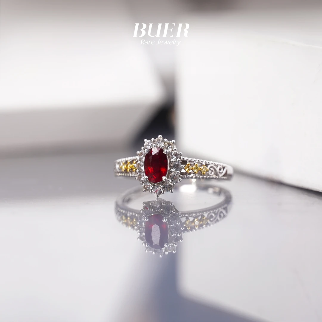 【不二】红宝石18K金戒指0.5CT