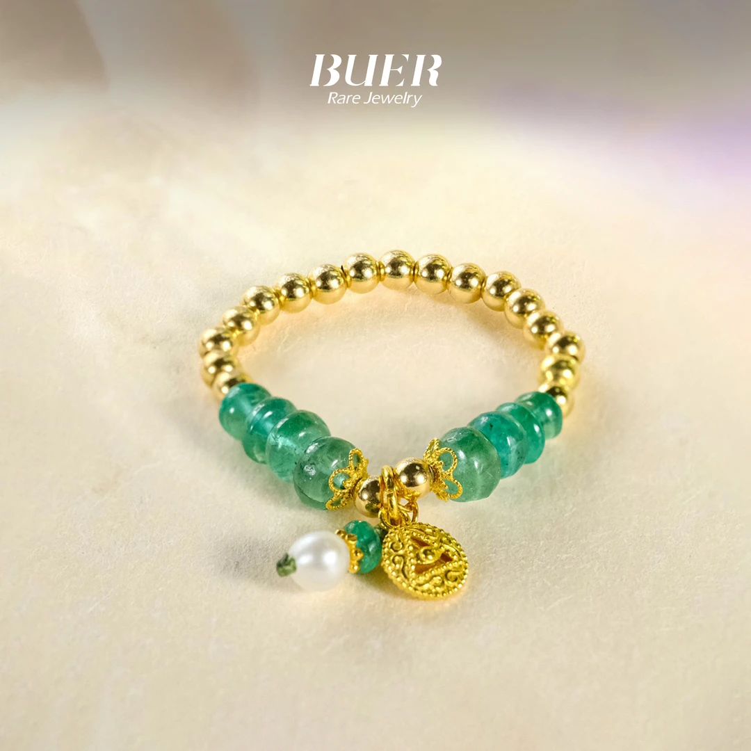 【不二】祖母绿18k金戒指