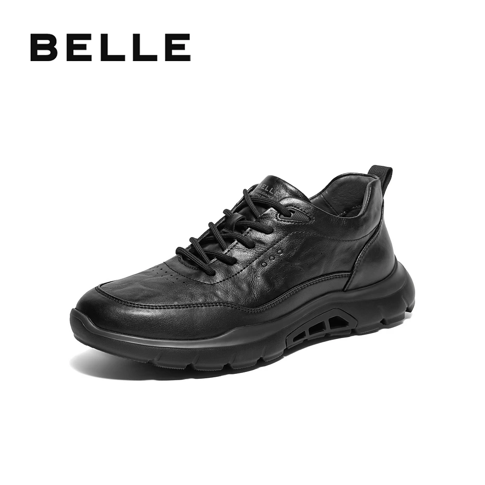 百丽户外休闲健步鞋男秋季新品舒适厚底爸爸鞋商务运动鞋A1669CM4