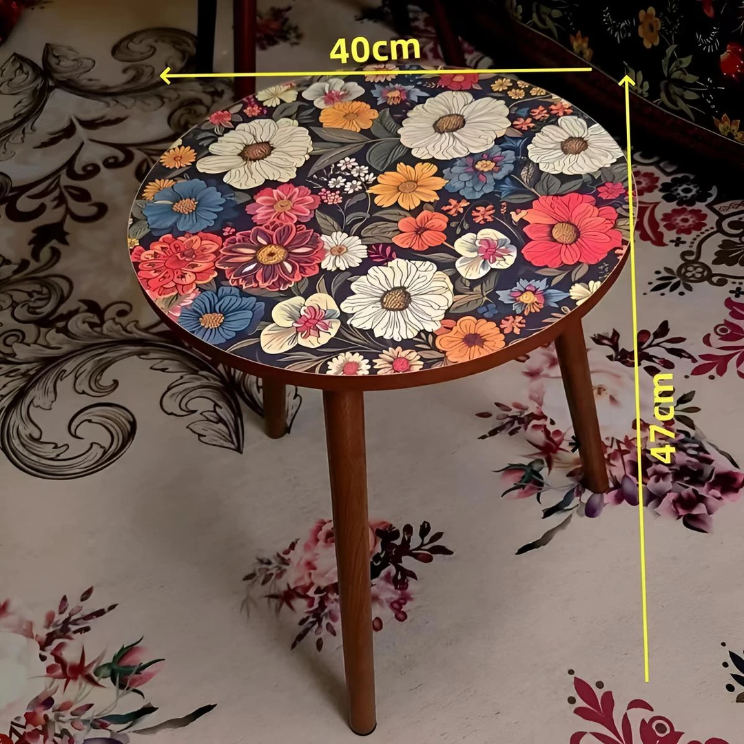 【现货】家用曼陀罗边几茶几沙发边柜北欧卧室小圆桌客厅角几床头桌