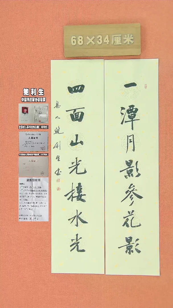 【闪购商品】书法135中书协鲍利生书法作品