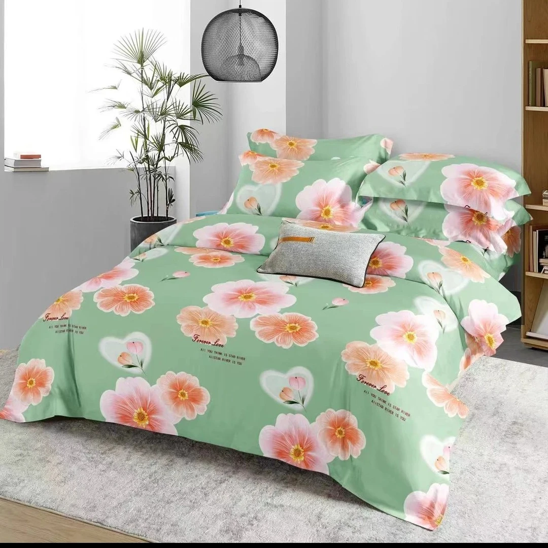 【床单】春意盎然 2.4米大床单加厚加柔斜纹精梳棉柔软舒适尺寸±5