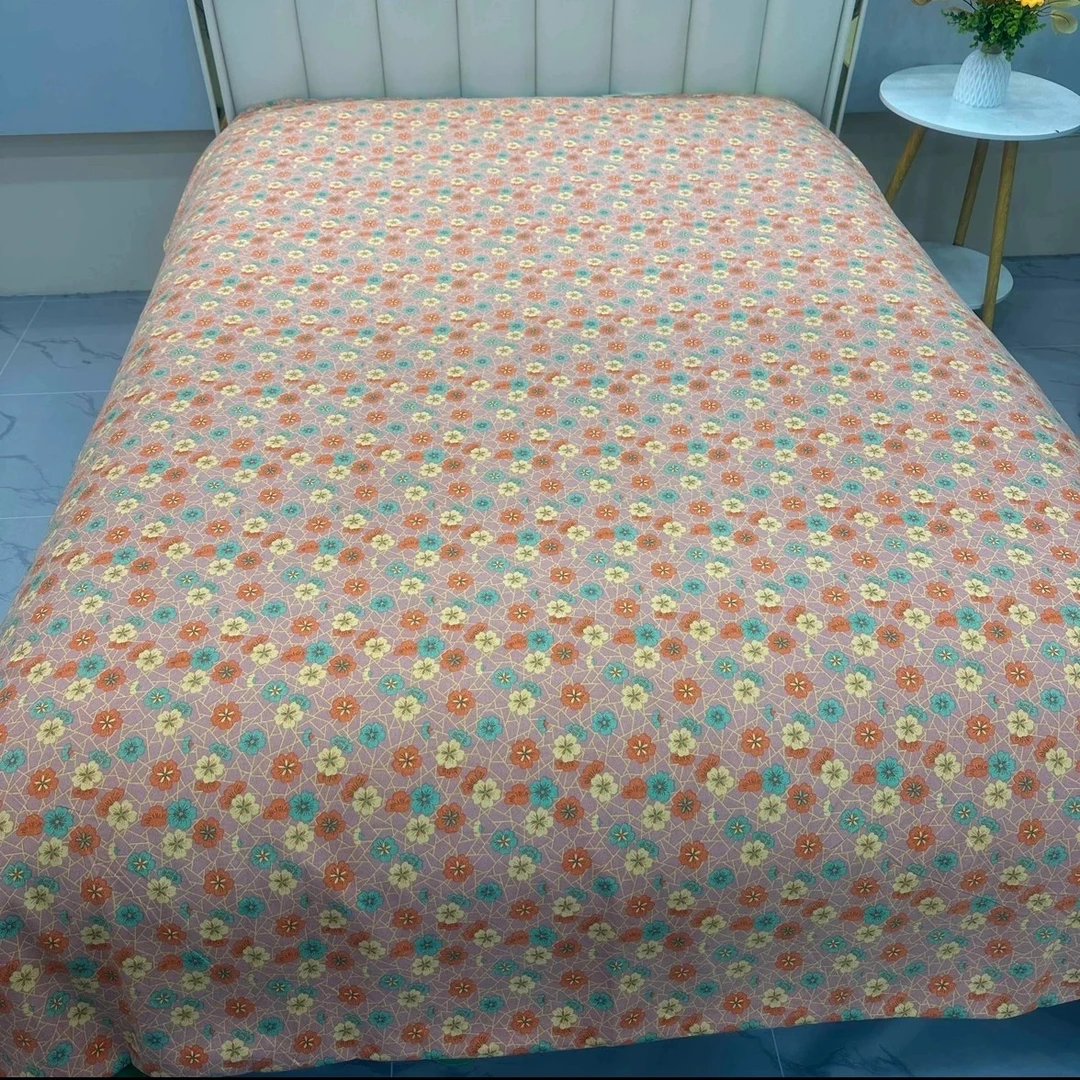 【一路生花】2*2.3被套 斜纹母婴双层纱磨绒柔软加厚舒适尺寸手工