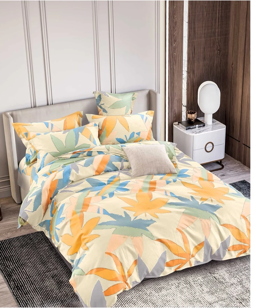 【被套】枫叶 双人2*2.3加厚斜纹精梳棉磨绒柔软加厚手工舒适尺寸