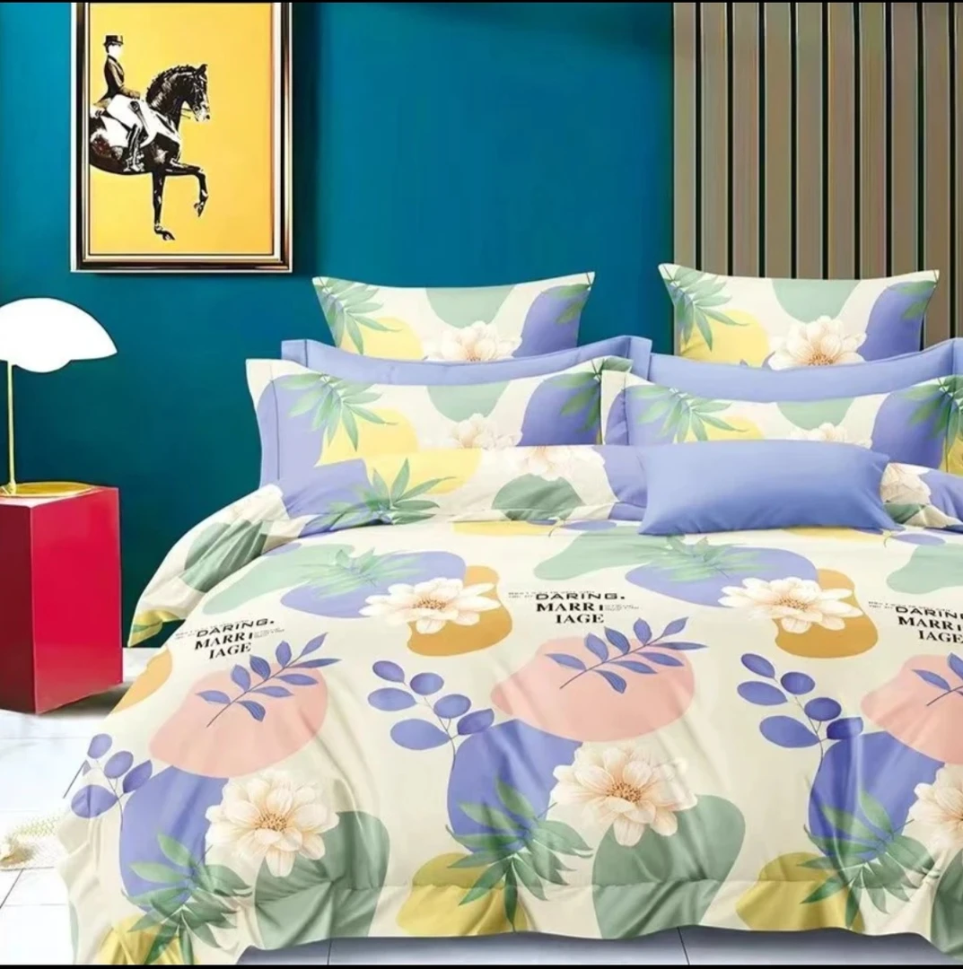 【双人被套】爱丽花园 2*2.3加厚加密精梳斜纹布料柔软舒适尺寸双人