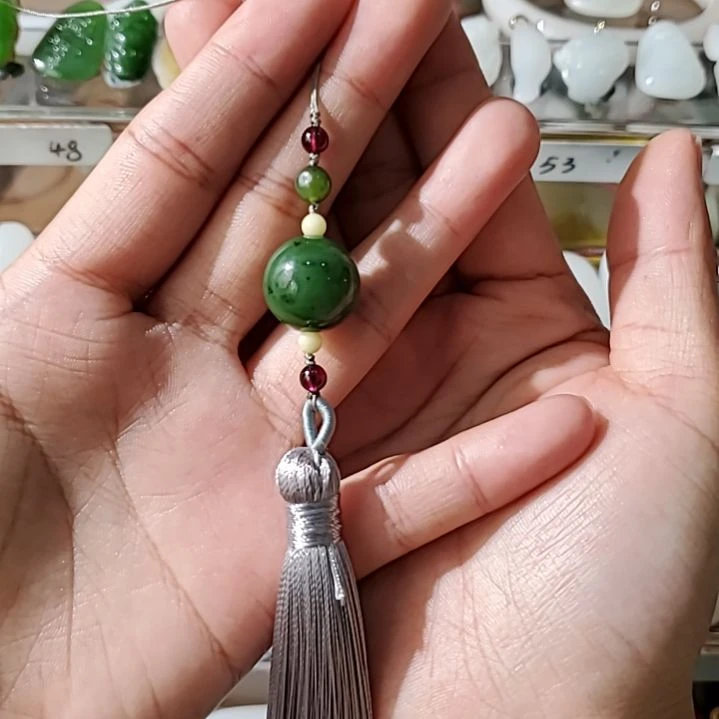 和田玉颈饰未镶嵌正宗俄碧老坑料15.8mm转运珠（活动价）