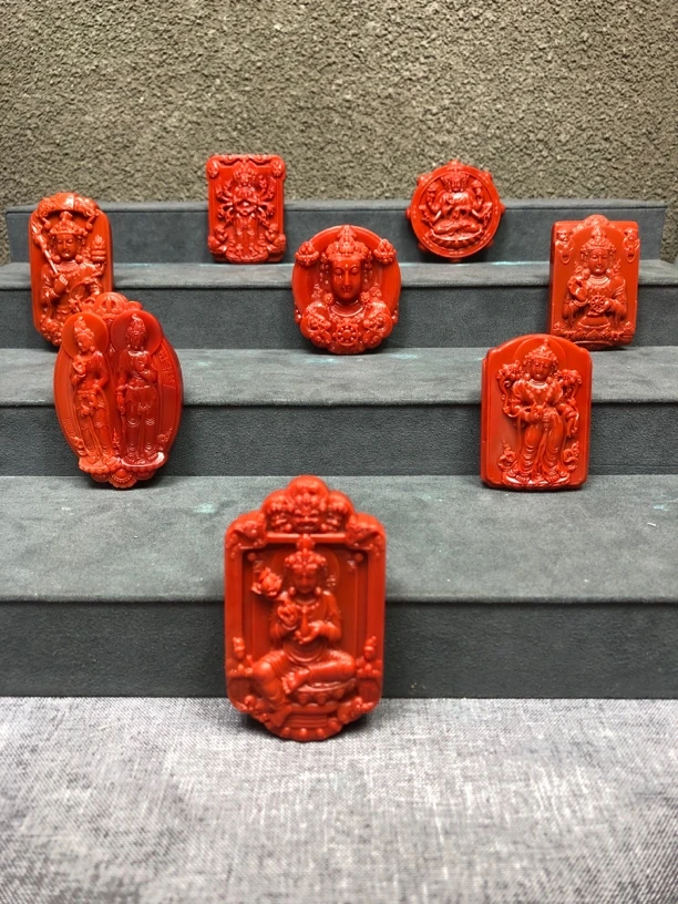 南红雕刻件套装典藏级