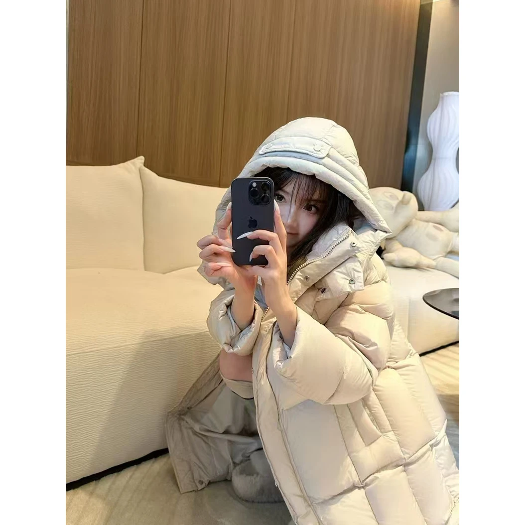 （冬季之恋）2024冬季新款加厚中长款宽松版棉服外套