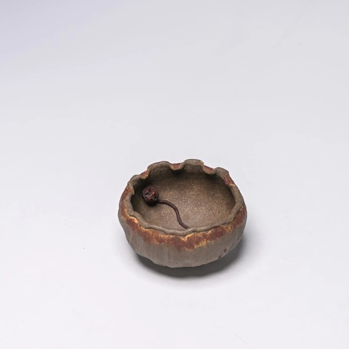 当代 【荷叶主人杯】宜兴紫砂高端茶器手工制作主人杯