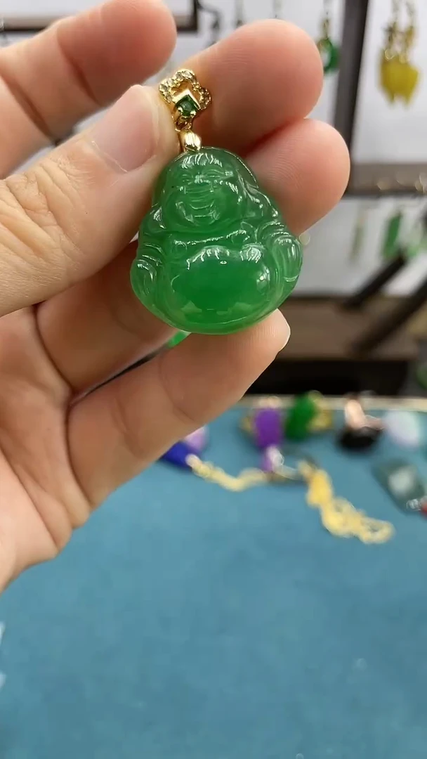 【闪购商品】翡翠颈饰未镶嵌佛公Y56