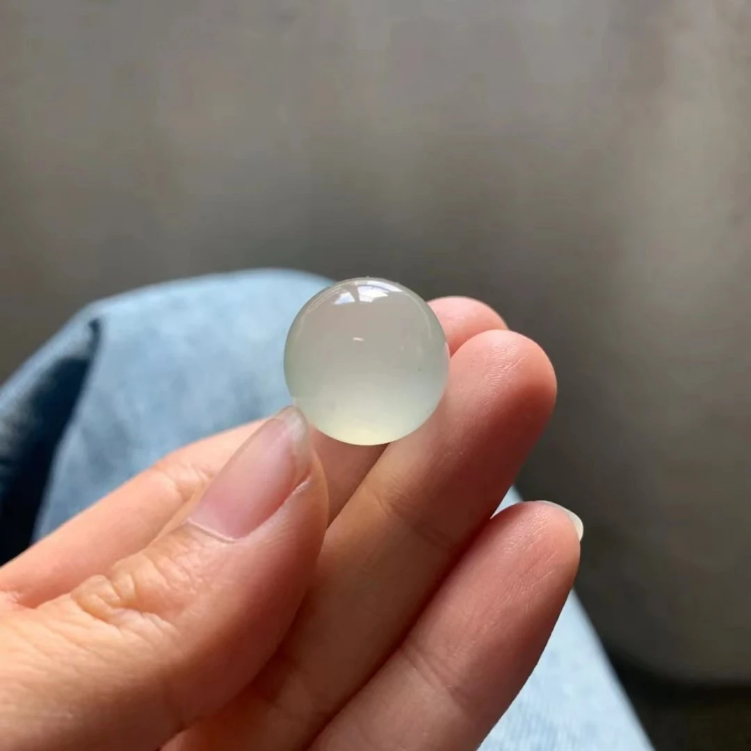 翡翠单珠，毛货抛光示例图