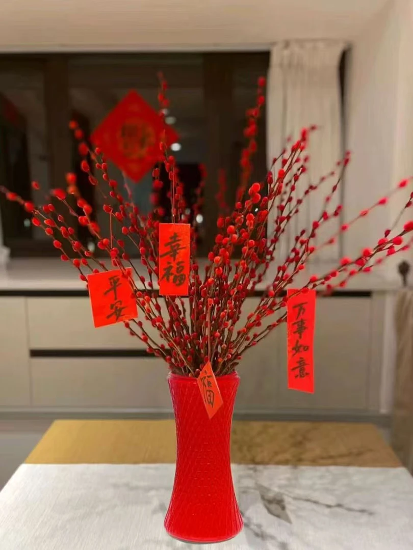 银柳真花基地直发鲜切花干花真花年宵花客厅摆件室内装饰60cm高度