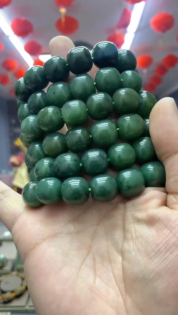 【闪购商品】和田玉（碧玉）手串未镶嵌老型/多样性发货其中发一
