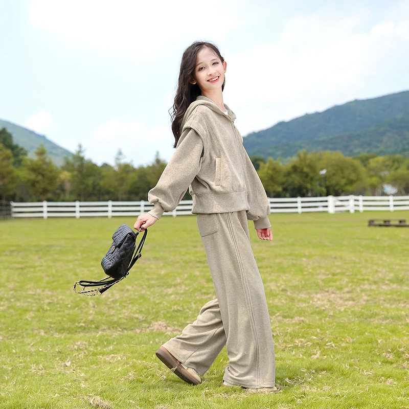 女童秋装套装2023新款洋气女大童童装时髦儿童两件套春秋款12岁15