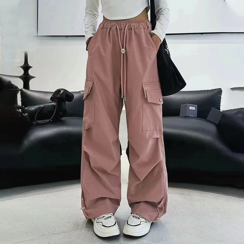 女童时尚洋气工装裤2025秋冬新款加厚长裤中大童时尚百搭洋气裤子