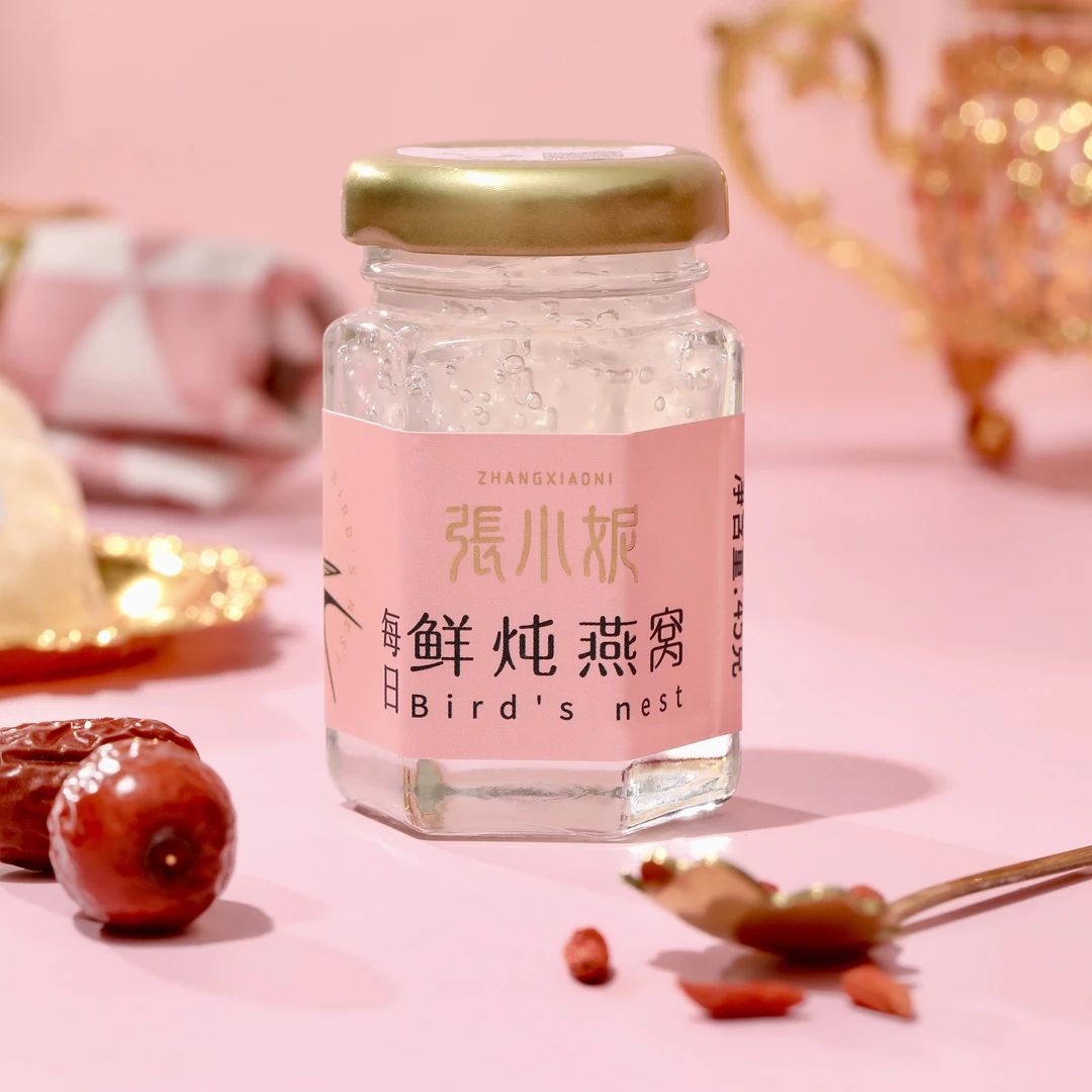张小妮新鲜鲜炖营养燕窝45g*7瓶周套餐防伪溯源孕期含4g干燕窝