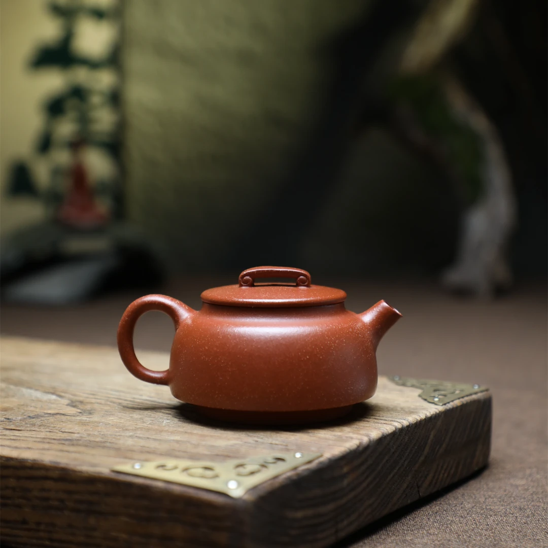 如意德钟壶 宜兴黄龙山原矿紫砂泥手工紫砂壶140cc 茶壶茶具