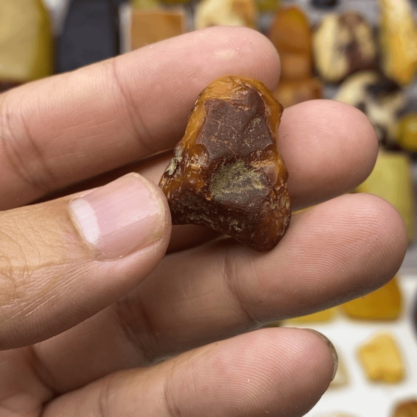 【闪购商品】定制琥珀未镶嵌吱***…