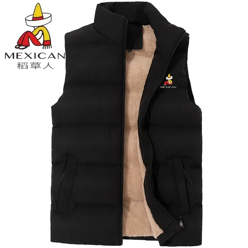 稻草人品牌男装秋冬季新款马甲休闲舒适防风防寒加厚款男士马甲