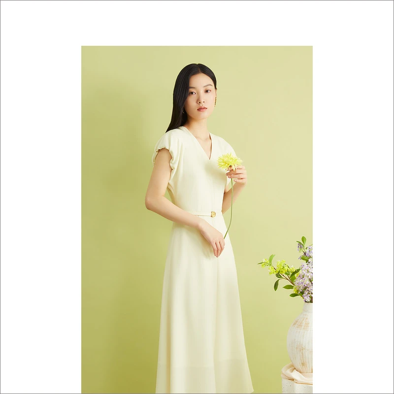 【三醋酸系列】YINER音儿专柜女装夏新时尚无袖连衣裙8C34205580