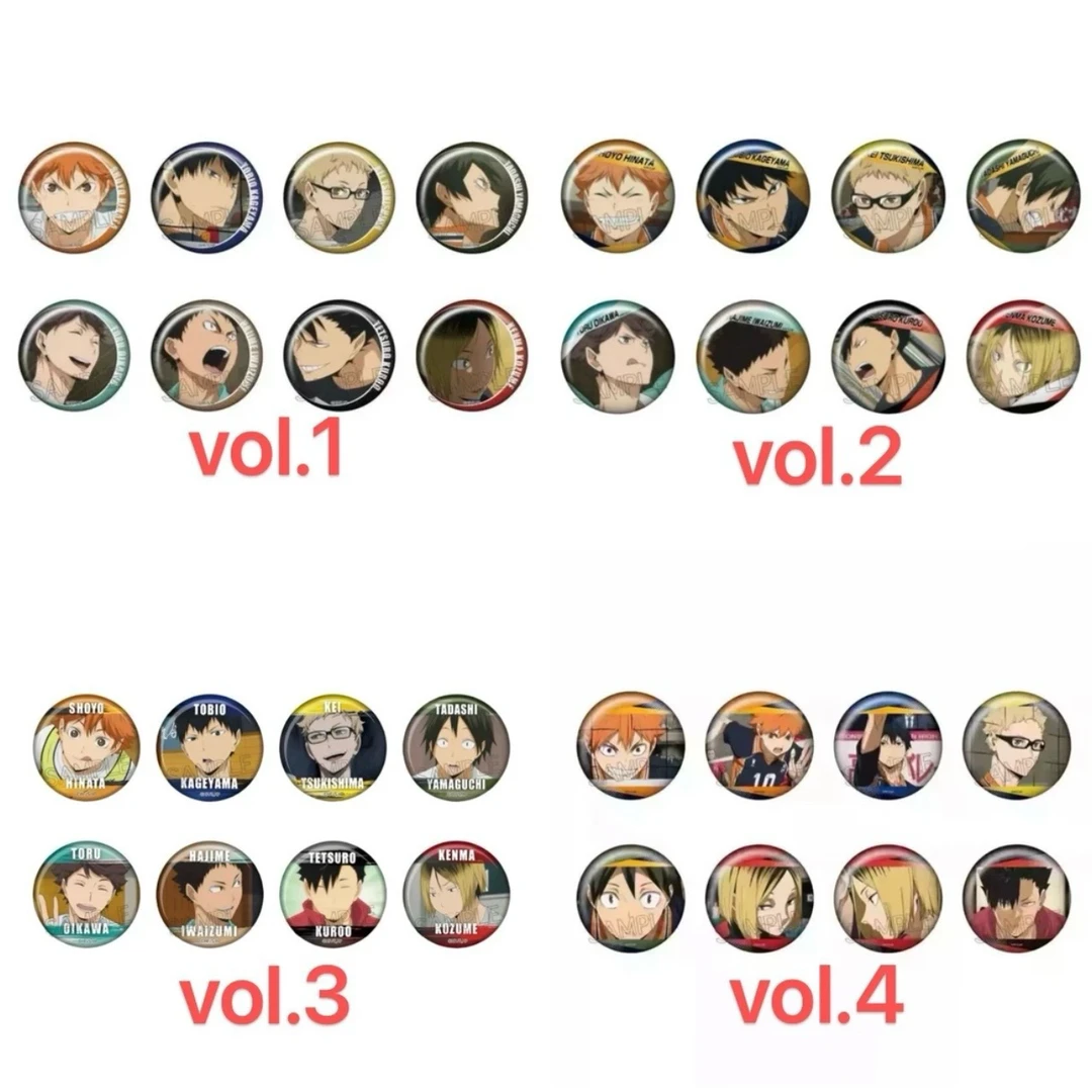 排球少年 百面相徽章 vol.1-4弹（默认代拆）