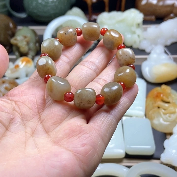 和田玉手链未镶嵌