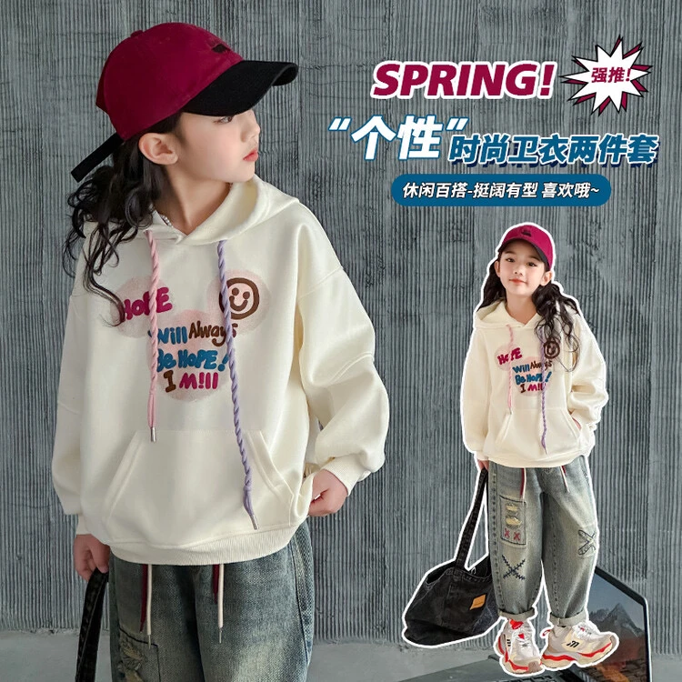 （卫衣）童装女童T恤秋装2025新款中大童儿童洋气时髦女孩春款