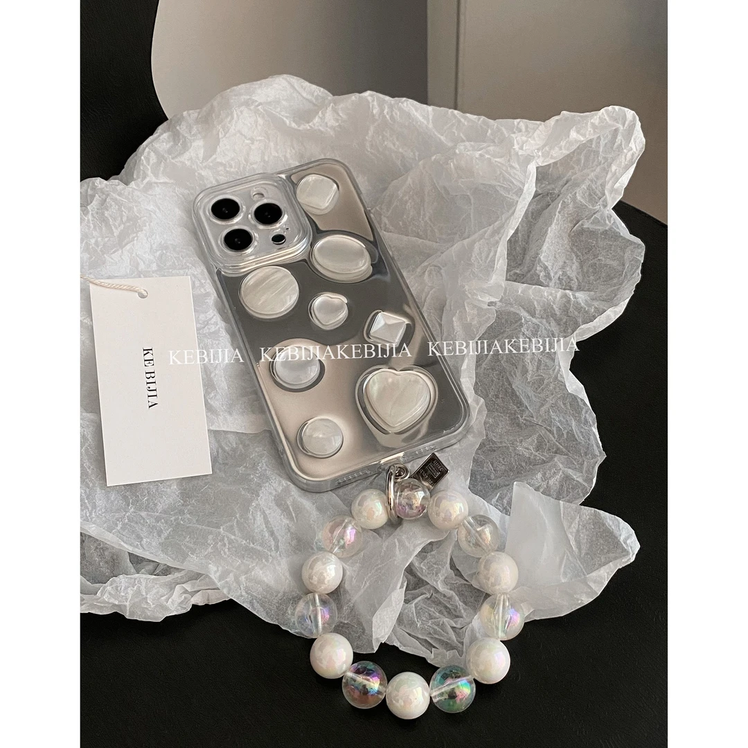 镜面高级感宝石全包防摔适用于苹果14promax/13/12pro/ 11手机壳