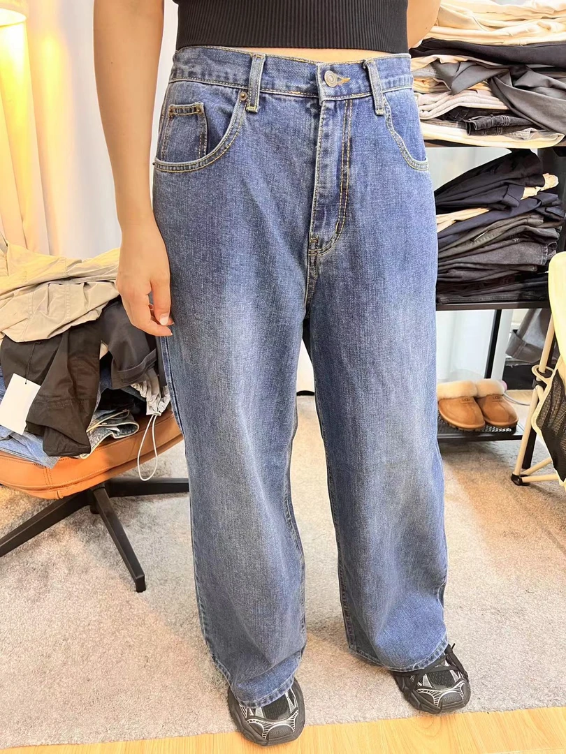 大俪家东大门正品春秋牛仔长裤休闲百搭水洗仔裤