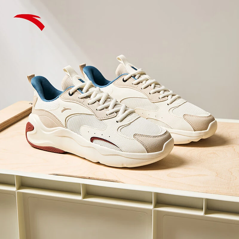 安踏引力休闲鞋春春革面舒适轻便运动鞋透气情侣潮鞋老爹鞋潮流