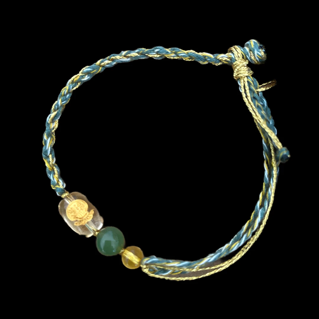 V5318水晶手绳18k孤品！