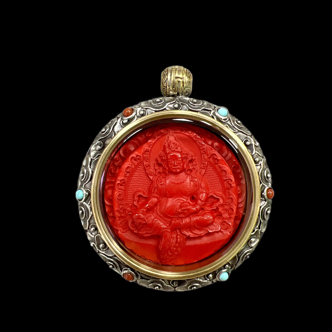 含辰砂工艺品F460 精致复古吊坠”