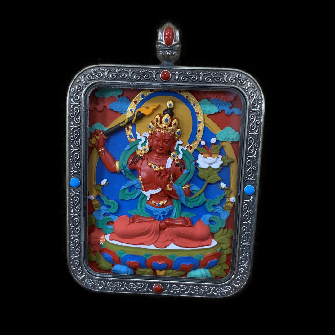 含辰砂工艺品F393朱砂手作吊坠