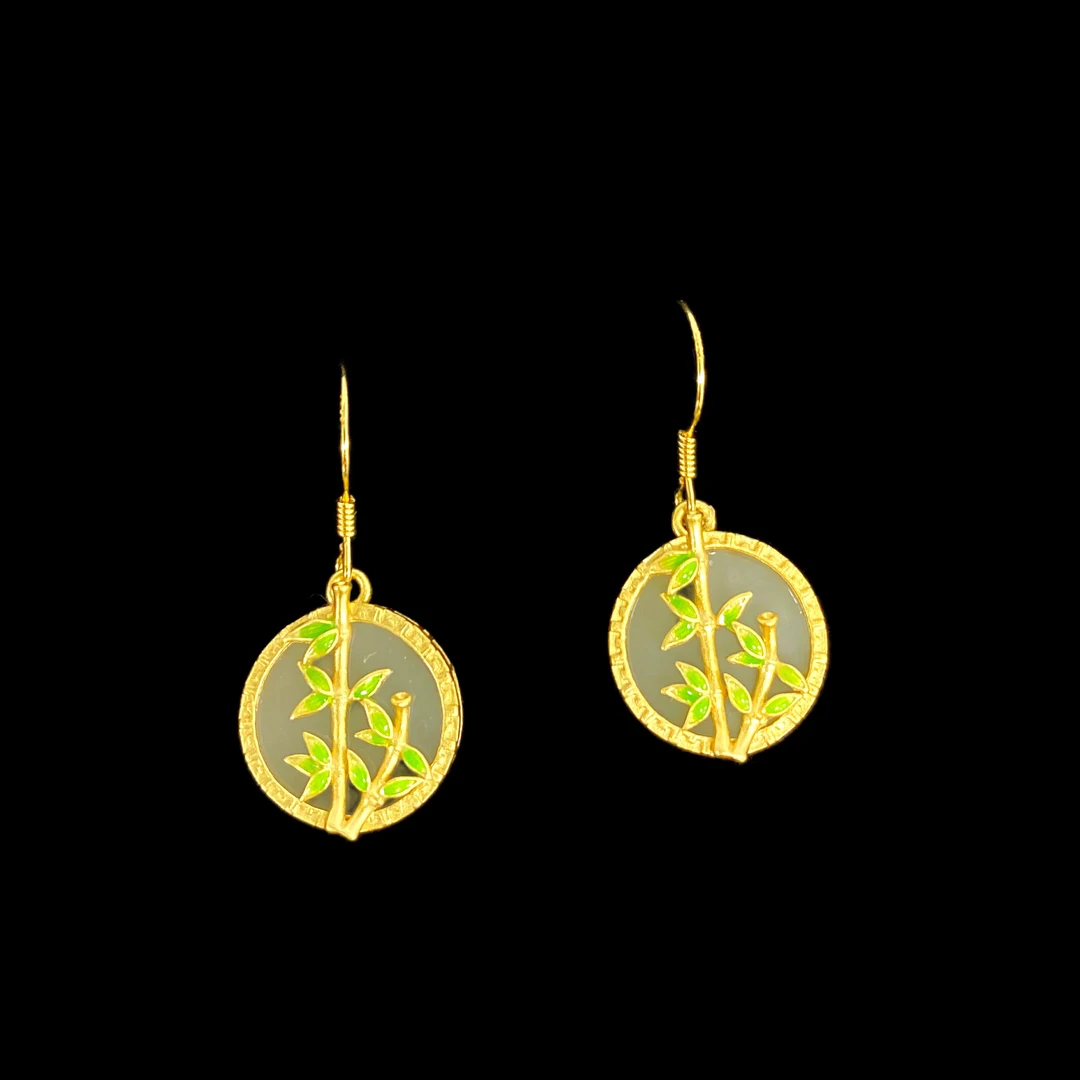 F1380和田白玉耳坠孤品！