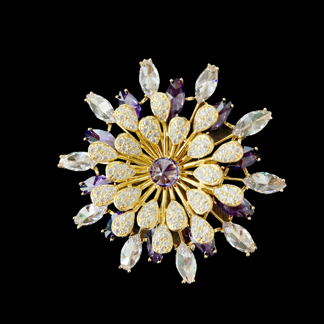 铜合金胸针 200780时尚高档轻奢胸针