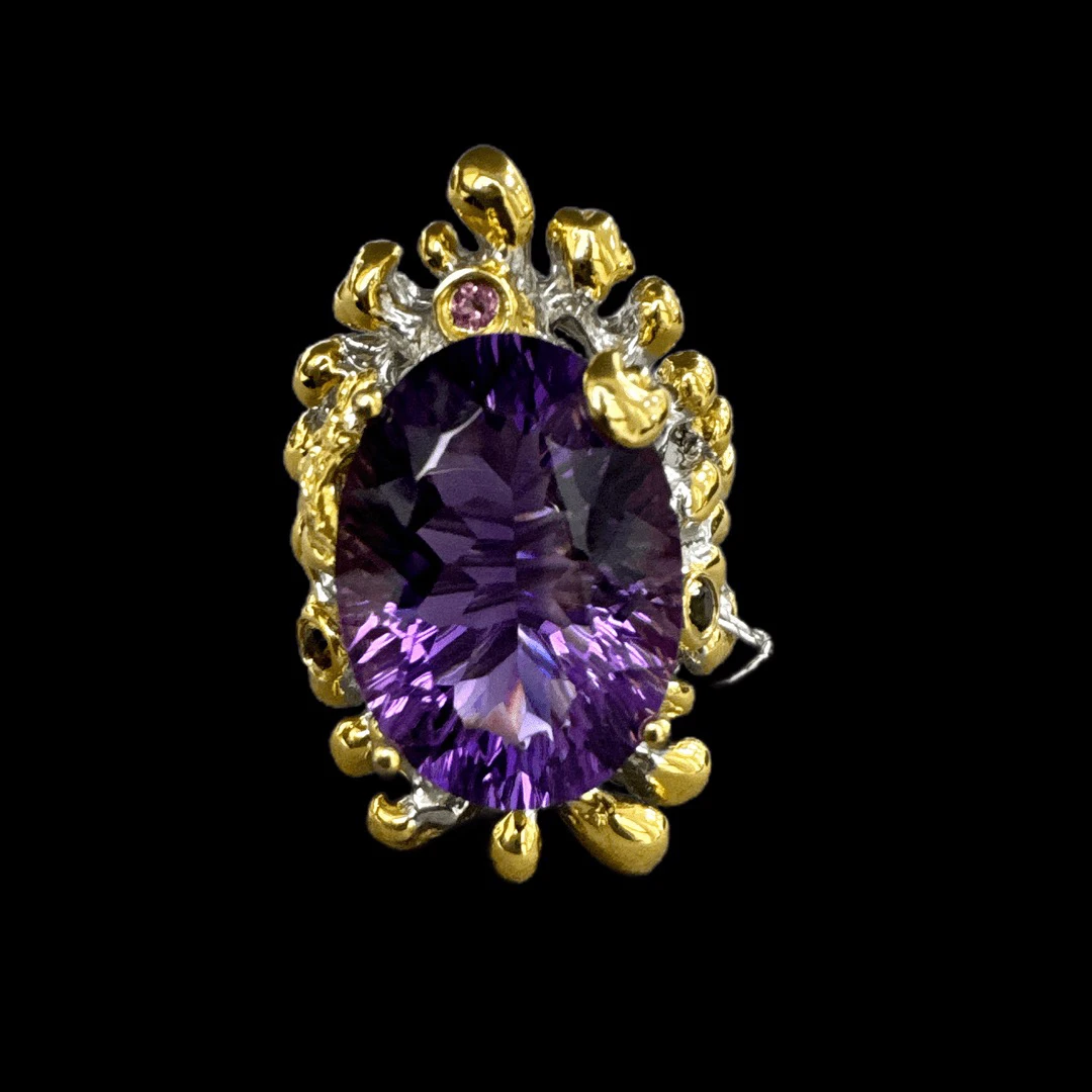 925银戒指 F1039戒指老意大利工艺手作孤品.