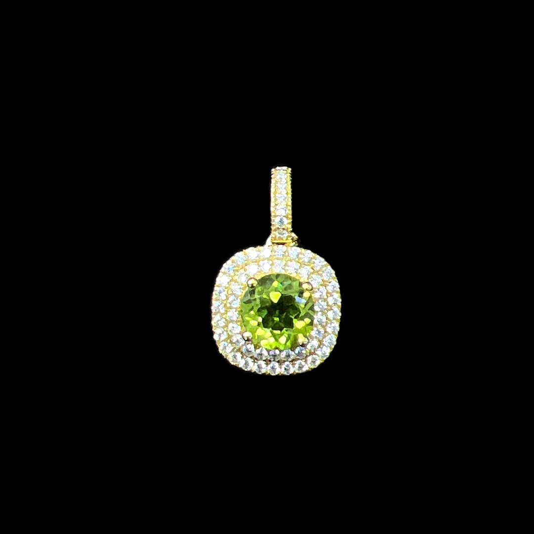 V4474橄榄石吊坠孤品