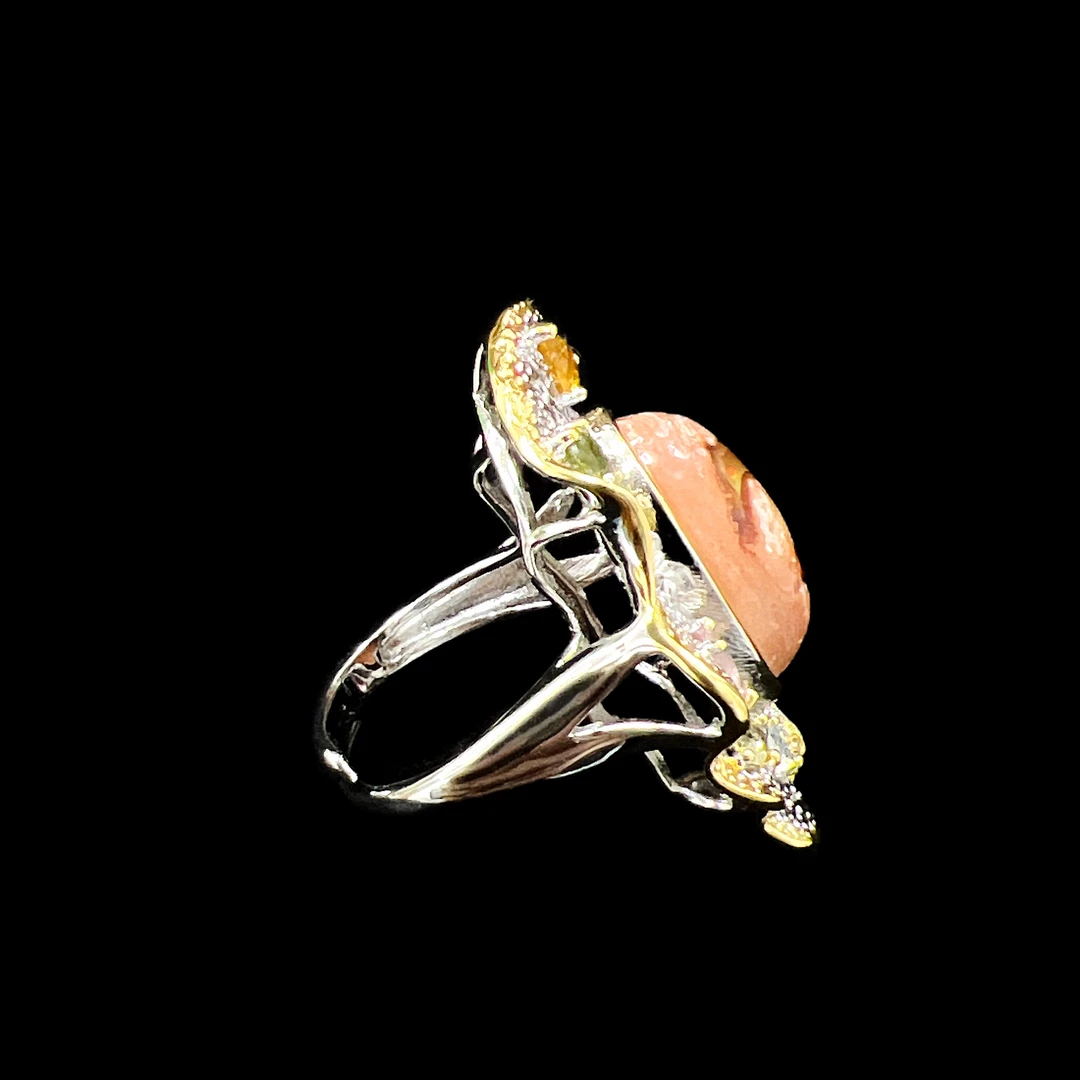 925银戒指 V946老意大利工艺精致戒指孤品