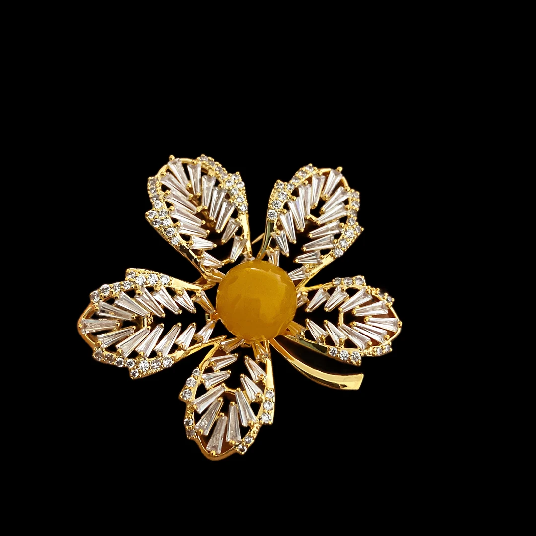 铜合金胸针 00456优雅时尚胸针