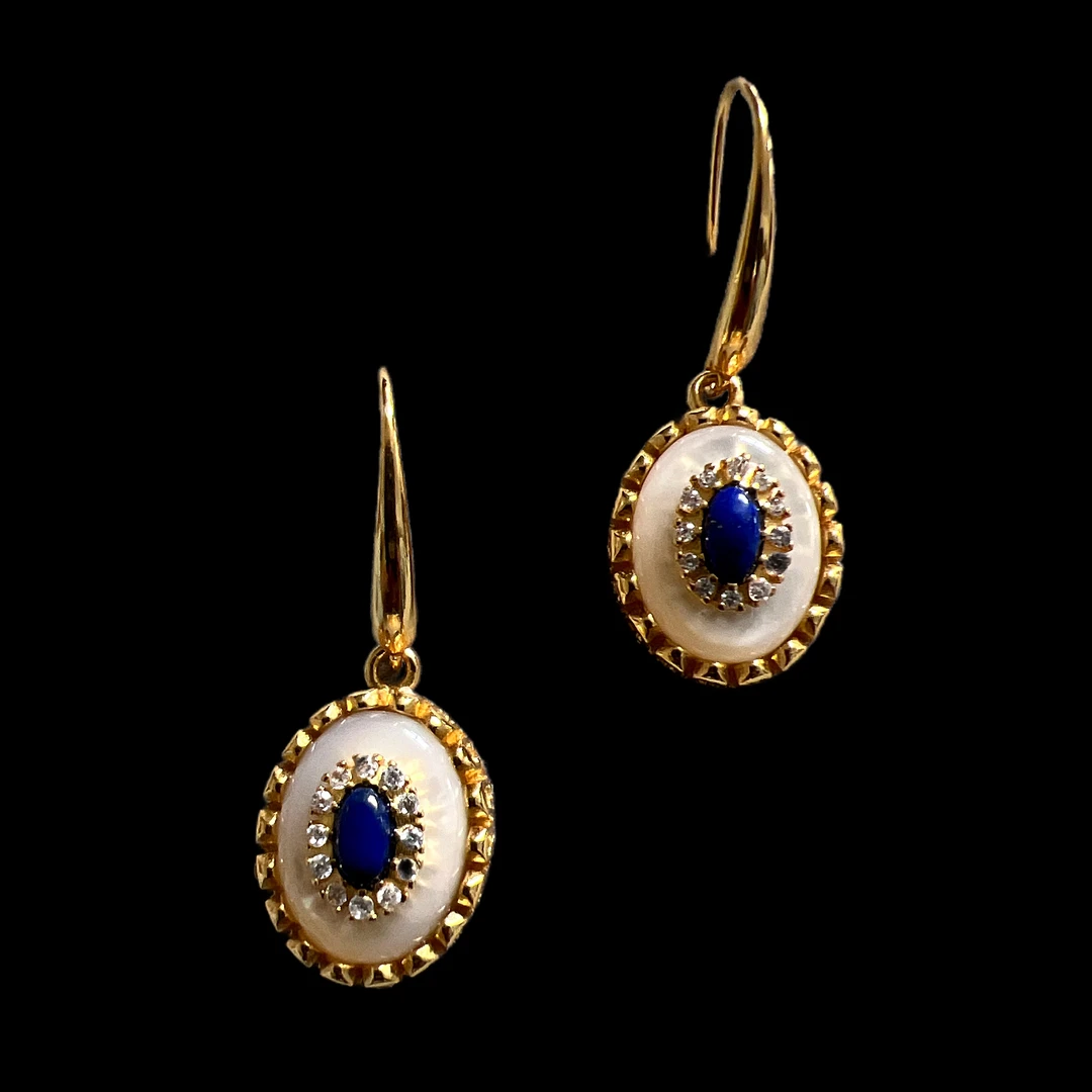 V5873青金石耳坠孤品