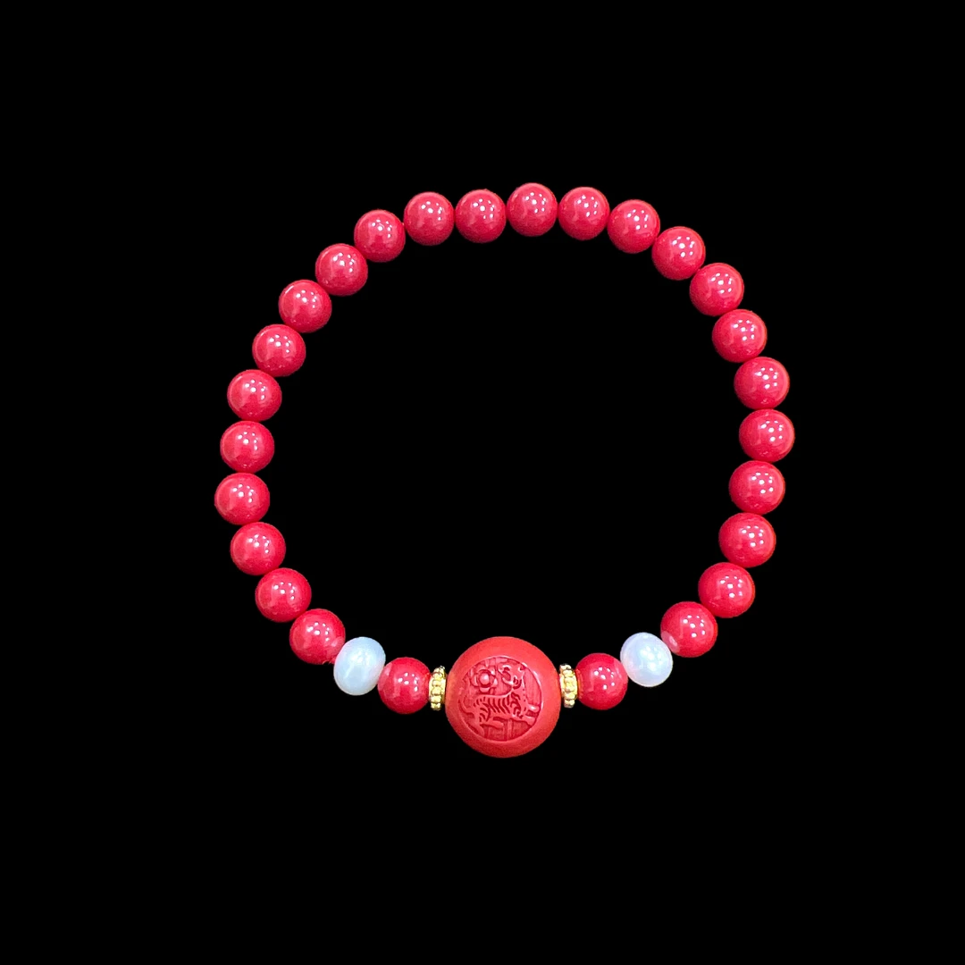含辰砂工艺品V3409朱砂手串（虎），