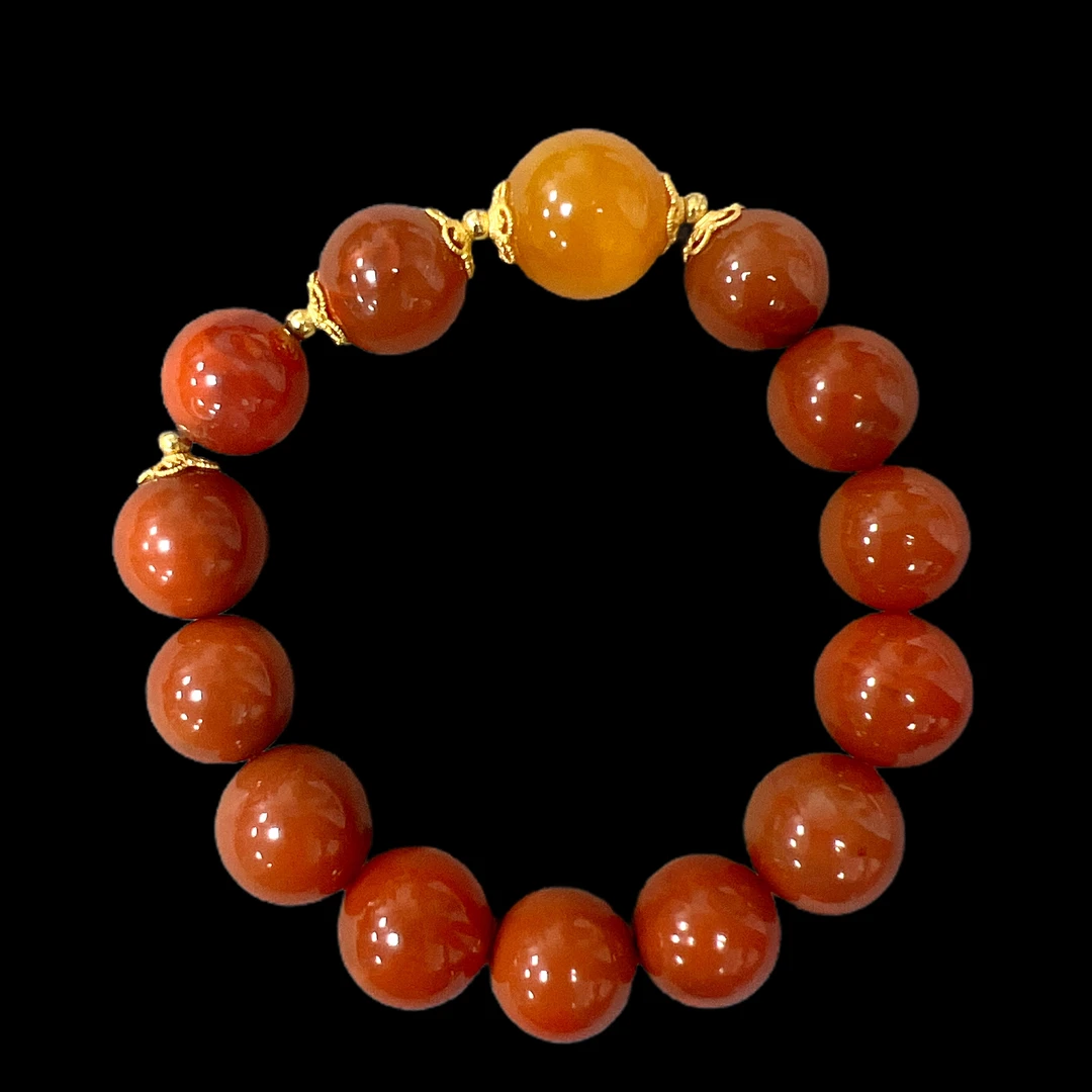 F5138南红手串孤品（微瑕）”