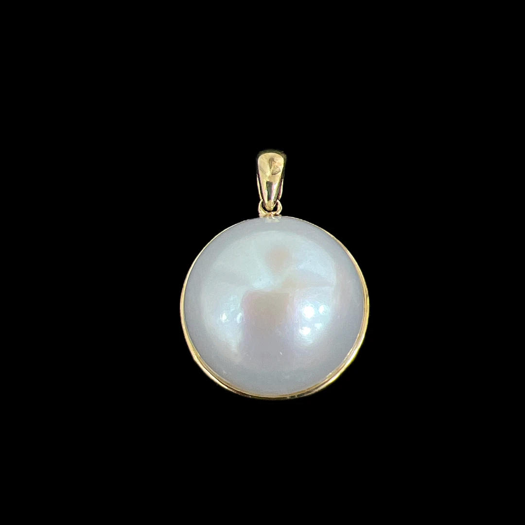 V2997马贝珠吊坠18k多样性发一