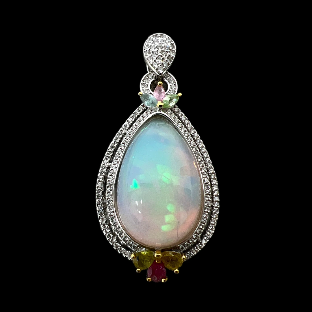 F0317 欧泊吊坠孤品