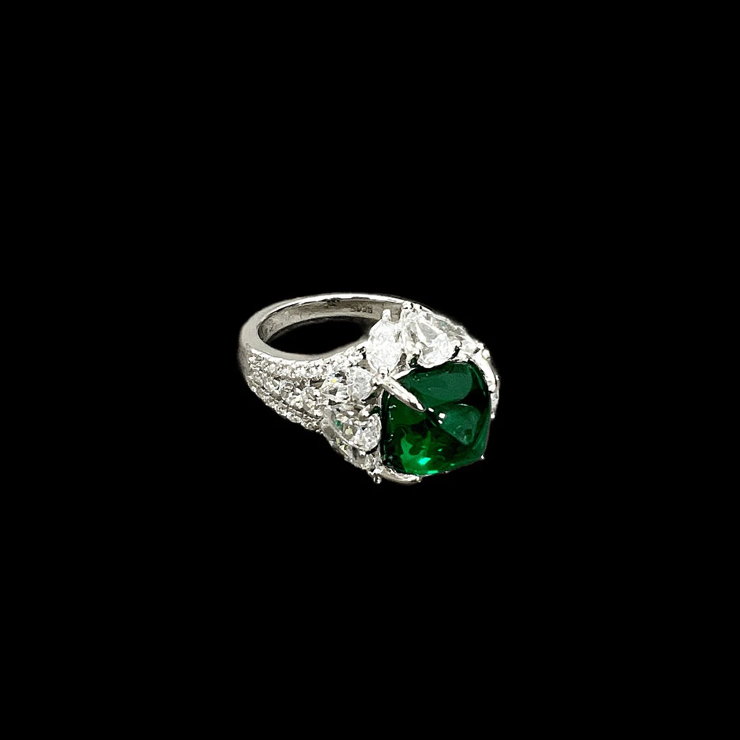 925银戒指 F1363精致镶嵌戒指孤品！