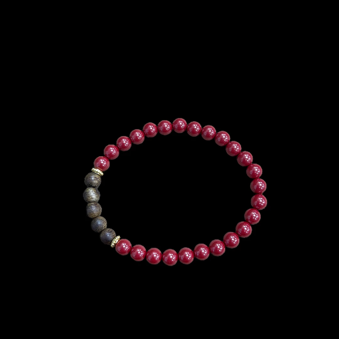 含辰砂工艺品V3384朱砂手串，