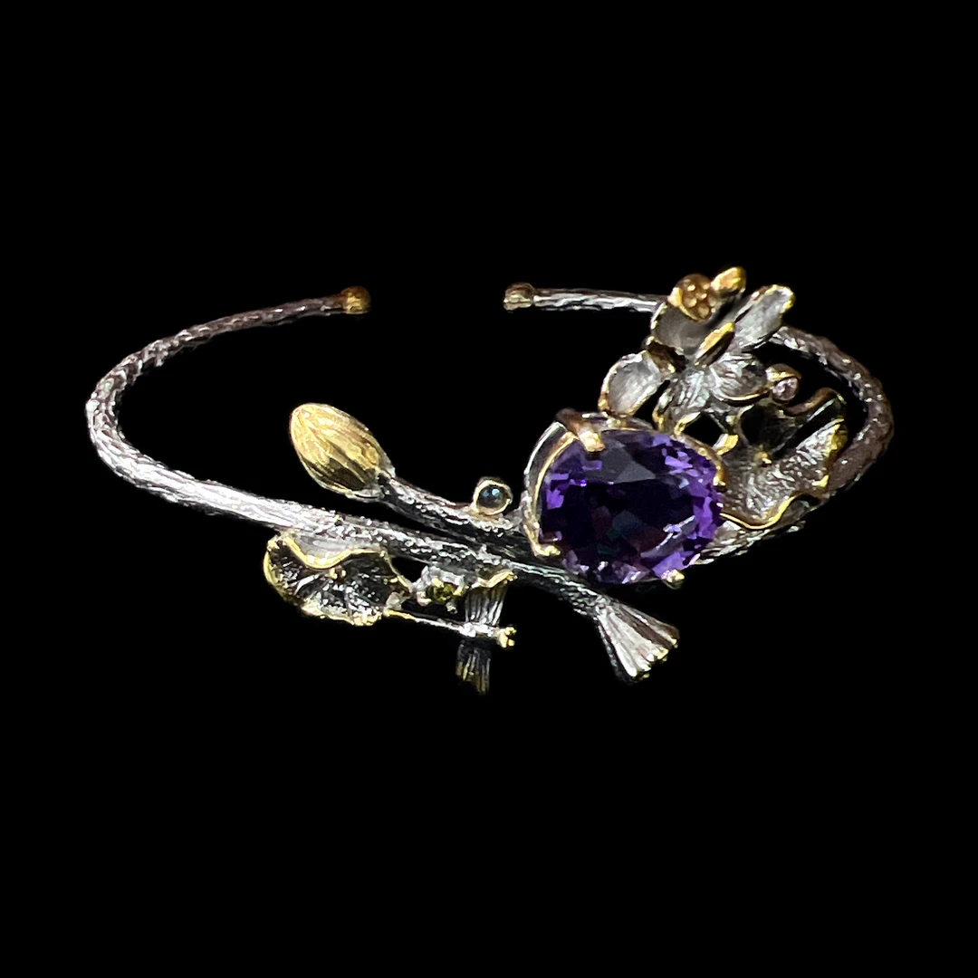 V4736紫水晶手镯孤品