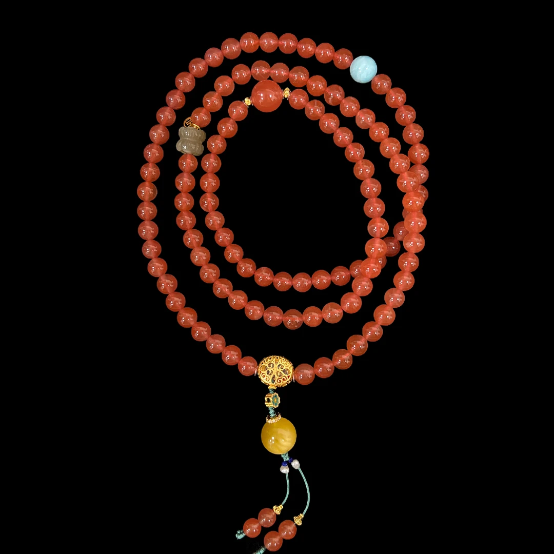 V4080南红项链孤品